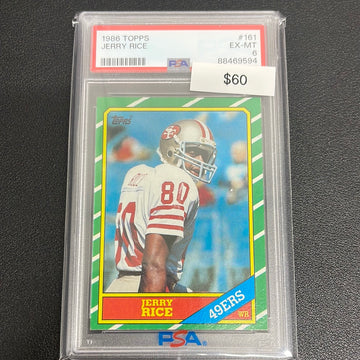 1986 NFL Topps Jerry Rice PSA 6