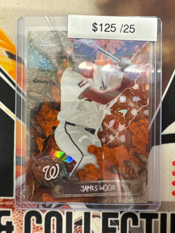 2026 Topps Chrome MLB X Cactus Jack James Wood Orange Refractor /25