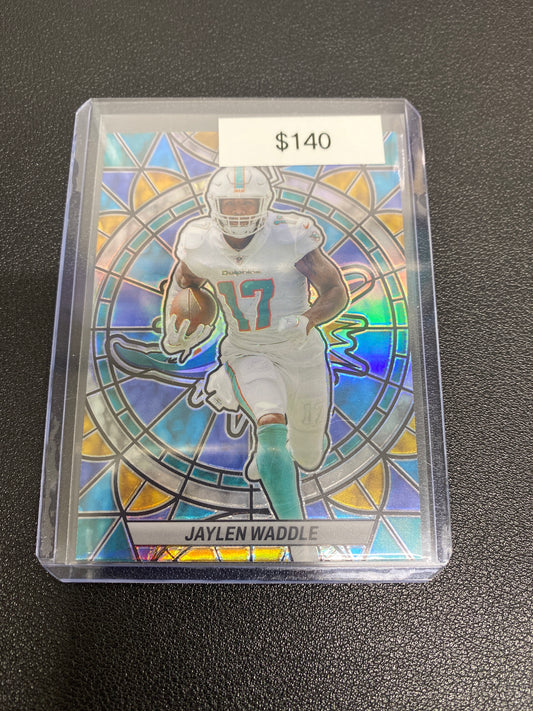 2023 NFL Mosaic Jaylen Waddle Stained Glass