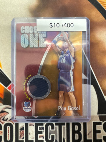 2006 Topps Chrome NBA Pao Gasal Chosen One Game Worn Relic /400