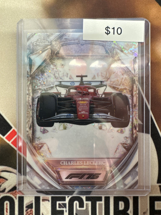 2025 Topps Chrome Formula 1 Charles Leclerc Diamond 75th Anniversary