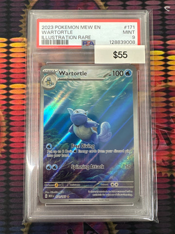 Pokémon Wartortle Illustration Rare (151) 171/165 PSA 9