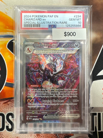 2024 Pokémon Charizard ex Paldean Fates Special Illustration Rare PSA 10