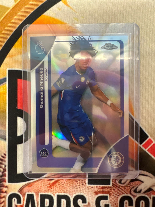 2026 Topps Chrome English Premier League Shumaira Mheuka Rookie Refractor