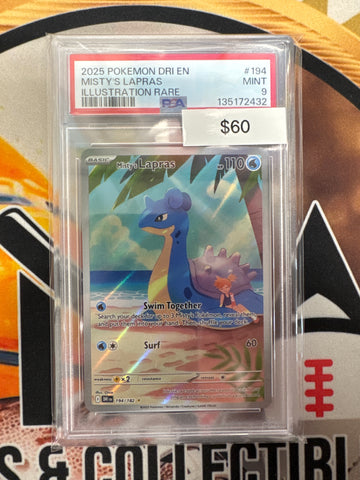 Pokemon Misty’s Lapras 194/182 PSA 9