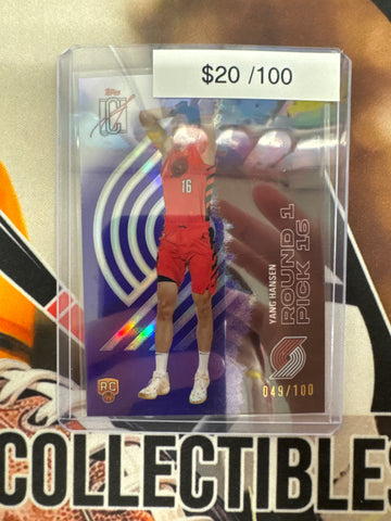 2026 Topps Signature Class NBA Yang Hansen Rookie Chrome Purple Refractor /100