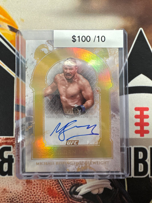 2025 Topps Royalty UFC Michael Bisping Golden Haul Autograph /10