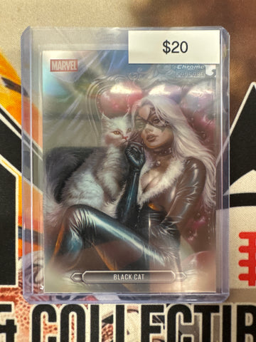 2026 Topps Chrome Marvel Black Cat FanFare Card SP