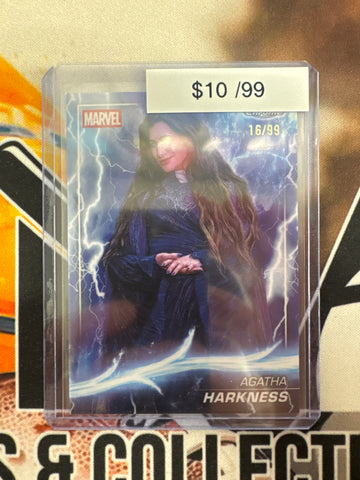 2025 Topps Chrome Marvel Studios Agatha Harkness Thor Refractor /99