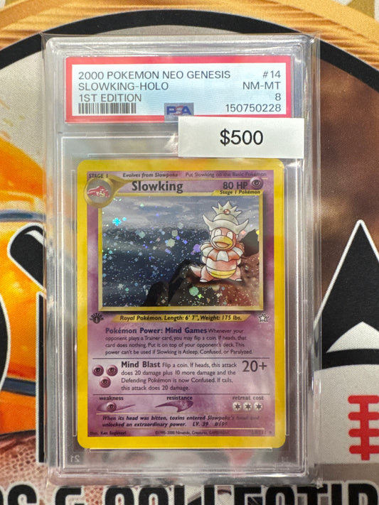 Pokemon Slowking Neo Genesis 14/111 1st Edition Holo PSA 8