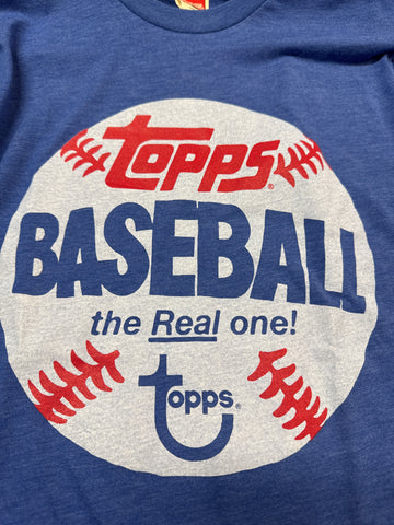 Topps Homage Baseball The Real One Blue (Adult) T-shirt
