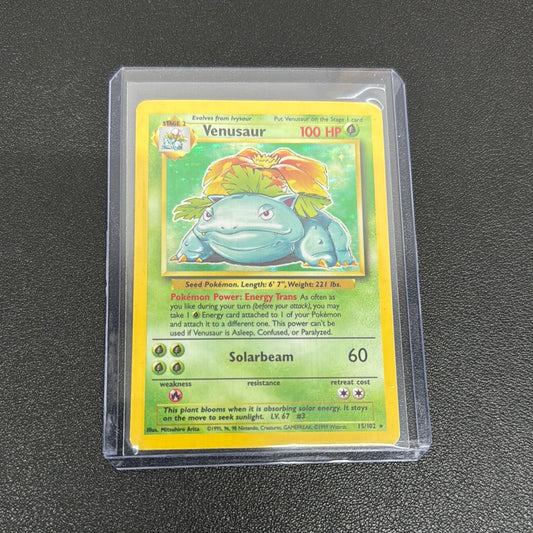 Pokémon Venusaur Base Set Holo 15/102 MP