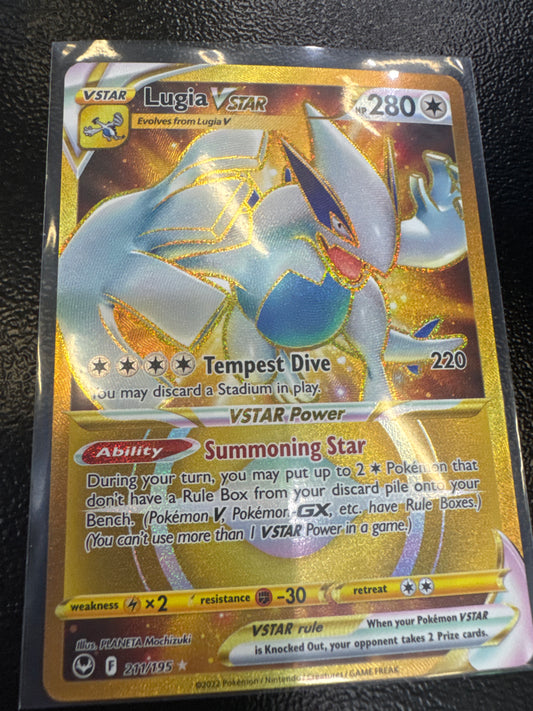 Pokémon Lugia VSTAR secret Silver Tempest 211/195