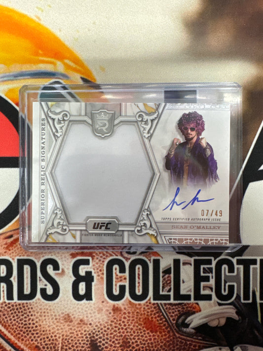 2024 Topps Royalty UFC Sean O’Malley Superior Relic Signatures /49