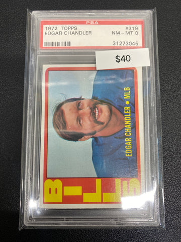 1972 Topps Edgar Chandler PSA 8