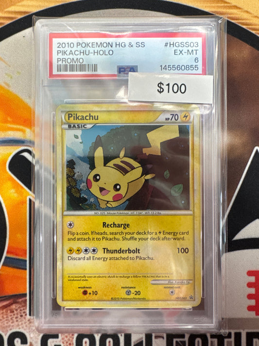 Pokémon Pikachu HeartGold SoulSilver HGSS03 Promo PSA 6