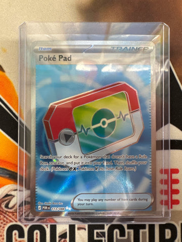 Pokémon Poké Pad 113/088 Ultra Rare Perfect Order