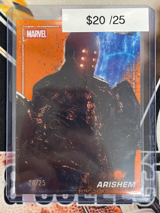 2025 Topps Chrome Marvel Studios Arishem Orange /25