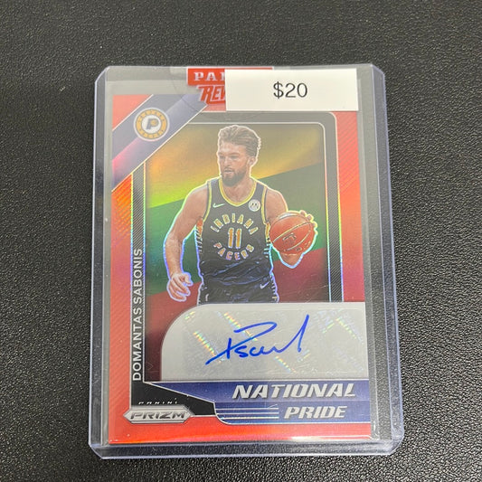 2020-21 NBA Chronicles Prizm Domantas Sabonis National Pride Auto