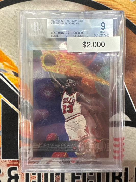 1997-98 Metal Universe NBA Michael Jordan BGS 9