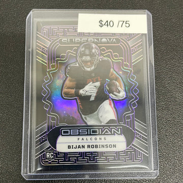 2023 NFL Obsidian Bijan Robinson Supernova Rookie /75