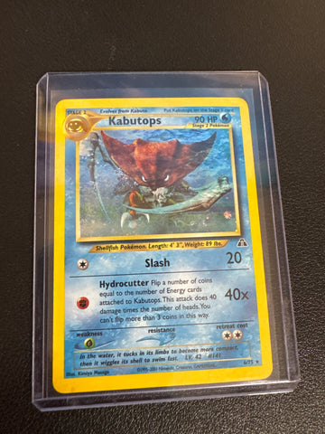 Pokémon Kabutops Holo Neo Discovery 6/75 LP