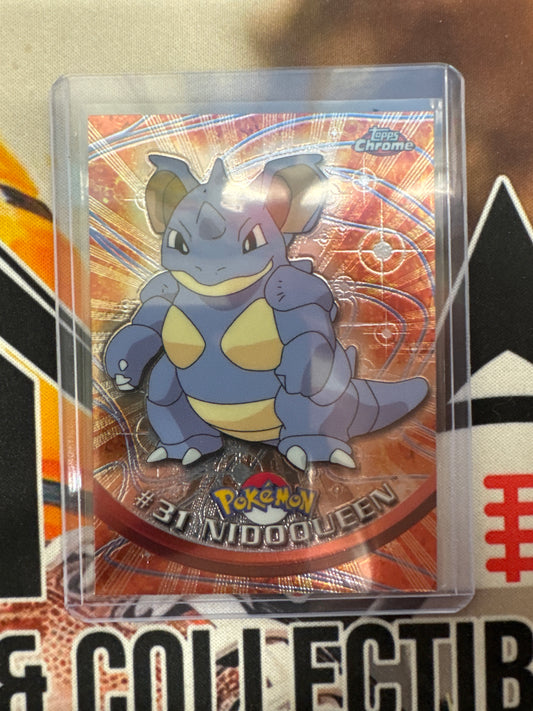 2000 Topps Chrome Pokemon Nidoqueen TV Animation Series #31