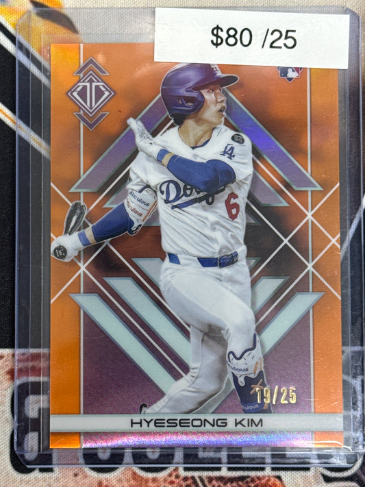 2025 Topps Transcendent Collection Hyeseong Kim Orange Rookie /25