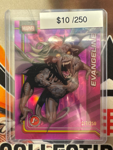2026 Topps Chrome Marvel Evangeline Pink Refractor /250