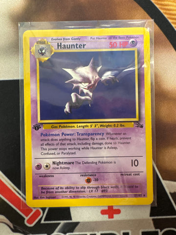 Pokémon Haunter Fossil 21/62 1st Edition Rare MP