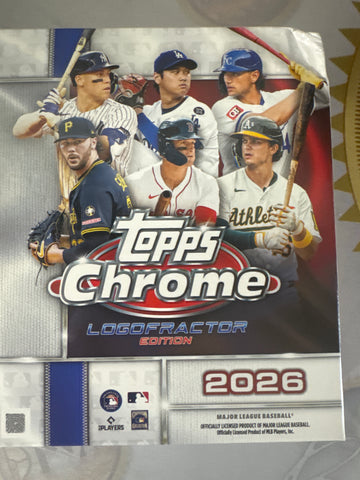 2026 Topps Chrome Logofractor MLB Mega hobby