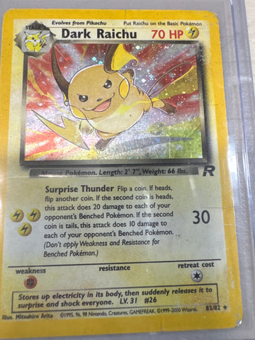 Pokémon Dark Raichu Team Rocket Holo 83/82 DM