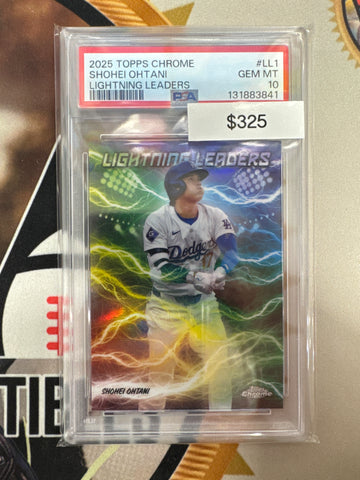 2025 Topps Chrome MLB Shohei Ohtani Lightning Leaders PSA 10