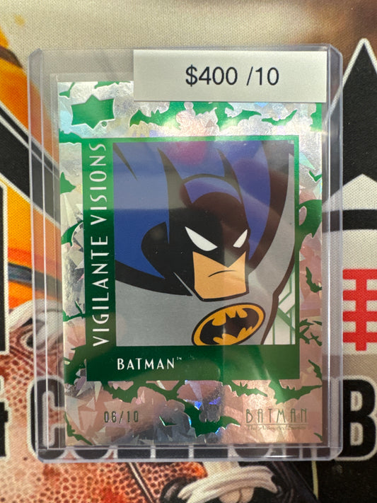 2025 Upper Deck Batman Vigilante Visions Batman Green Refractor /10