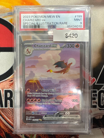 Pokémon Mew EN Charizard EX Special Illustration Rare 199/165 PSA 9