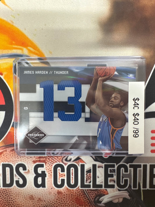 2009 Panini Limited NBA James Harden Patch /99
