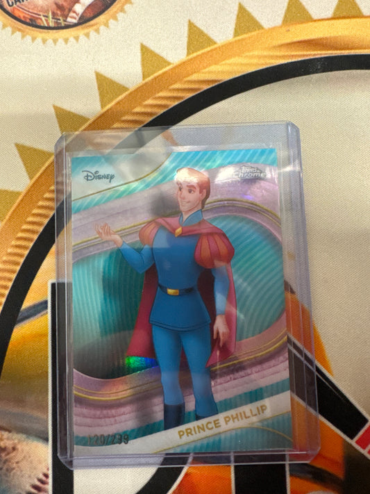 2025 Topps Chrome Disney Prince Phillip Teal Refractor /299