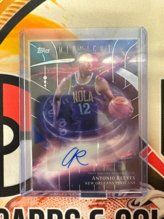 2025-26 Topps Midnight NBA Antonio Reeves Stroke Of Midnight Autograph