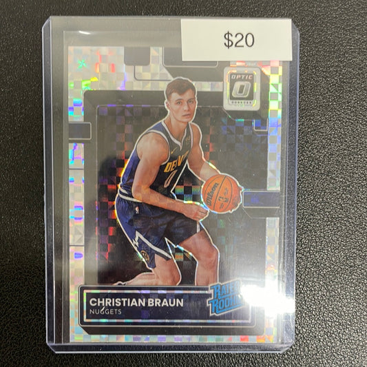 2022-23 Donruss Optic Checkerboard Christian Braun Rated Rookie