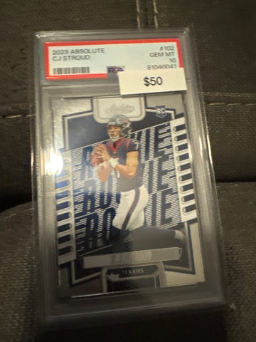 2023 Absolute CJ Stroud PSA 10