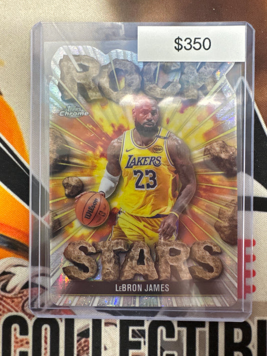 2025 Topps Chrome NBA LeBron James Rock Stars Die-Cut SSP