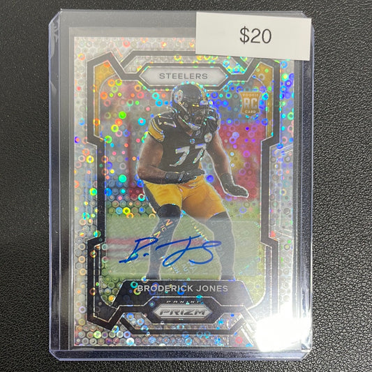 2023 Panini Prizm Broderick Jones Disco Rookie Auto