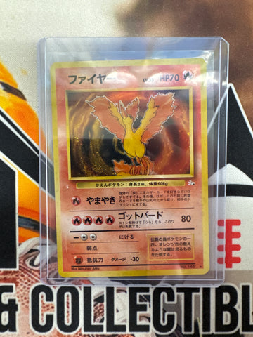 Pokémon Japanese Moltres No. 146 Fossil Holo DM