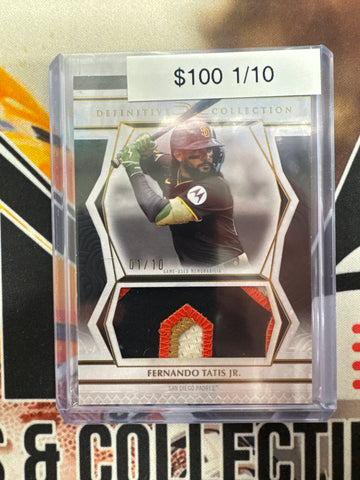 2025 Topps Definitive MLB Fernando Tatis Jr. Jumbo Patch Black Refractor 1/10