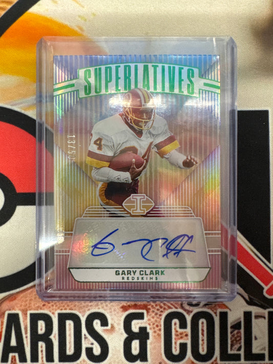 2023 Panini Illusions NFL Gary Clark Superiatives Autograph Green /50