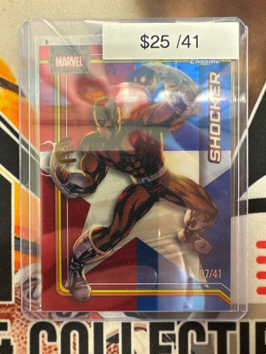 2026 Topps Chrome Marvel Shocker Captain America Refractor /41