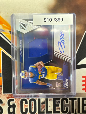2024 Panini Zenith NFL Blake Corum Rookie Patch Autograph /399