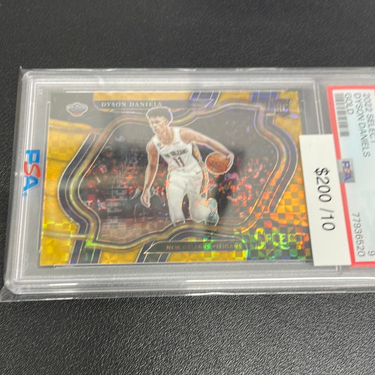 2022-23 Select Dyson Daniels Gold /10 PSA 9