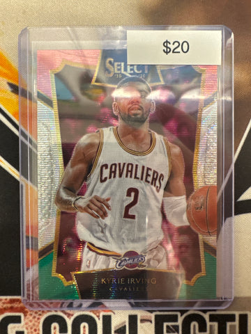 2015-16 Panini Select NBA Kyrie Irving Tri-Color Pink, White & Green Prizm