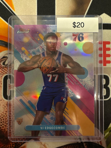 2025-26 Topps Finest NBA VJ Edgecombe Common Rookie Refractor